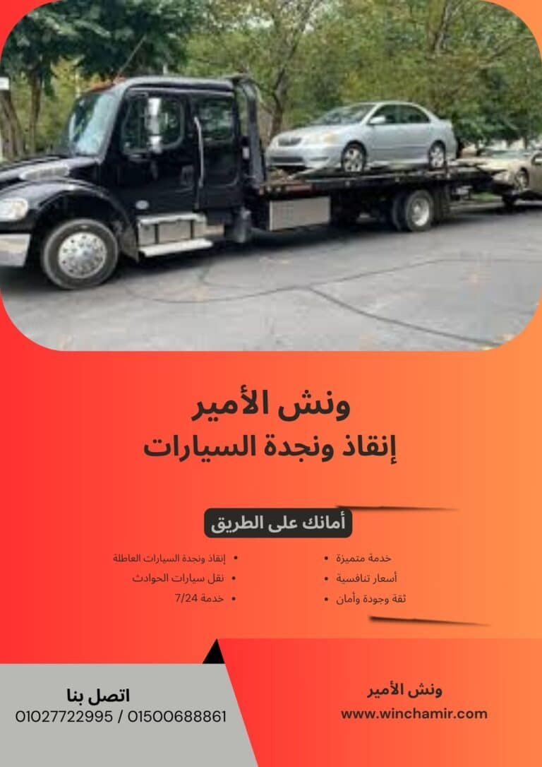 ونش إنقاذ في عزبة النخل